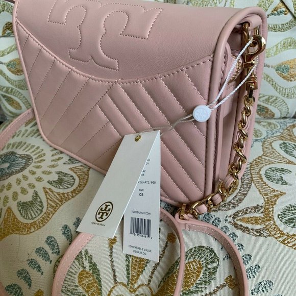 Tory Burch Handbags - New Tory Burch Alexa Combo Crossbody Dark Pink Bag